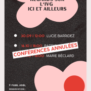 cycle de conférences sur l'IVG